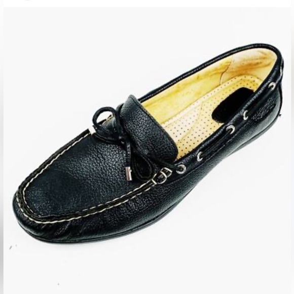 Sperry Shoes - Sperry Black Leather Boat Shoes